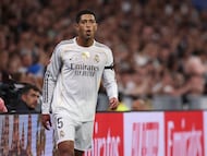 Bellingham durante el partido de LaLiga EA Sports contra el Valencia.