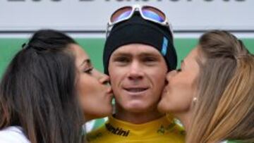 Chris Froome, campe&oacute;n en Romand&iacute;a.