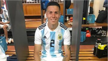 Nehu&eacute;n P&eacute;rez con Argentina. 