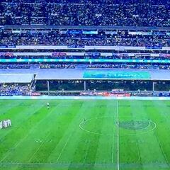 Así quedó la cancha del Azteca para el América vs Chivas
