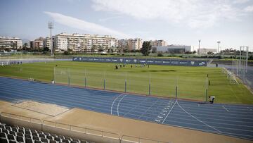 Imagen del estadio Ciudad de Málaga, donde se ejercita el Málaga habitualmente.