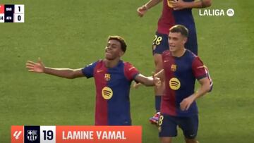 Lamine Yamal se inventa un golazo imposible con... ¡12 jugadores delante!