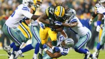 A pesar de su barriga, volvi&oacute; a aparecer Eddie Lacy para destrozar a unos Cowboys que jam&aacute;s tuvieron respuesta para sus carreras.