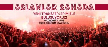 Presentación de Falcao en el Turk Telekom