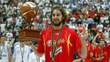 Pau Gasol, en el Mundial de Jap&oacute;n 2006