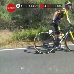 La secuencia en la que la mala suerte volvió a atrapar a Roglic