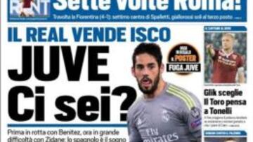 Tuttosport: la Juve, a la carga por Isco, el deseo de Allegri