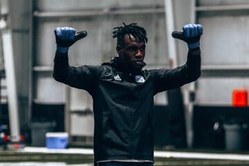 Millonarios entrenó en el Nicholson Fieldhouse de la UCF antes de enfrentar al Everton en Orlando por la Florida Cup.