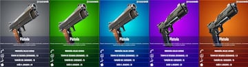 Todas las pistolas de la Temporada 5 de Fortnite