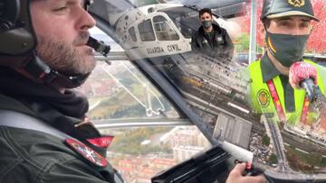 Los ojos que escoltan en tierra y en el aire a La Vuelta más difícil