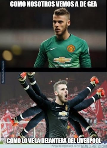 Los memes de la actuación de De Gea ante el Liverpool
