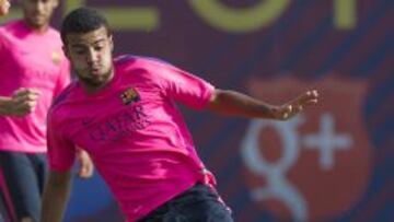 Rafinha se volvió a lesionar en
el entrenamiento matinal