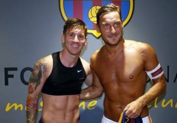 Messi y Totti.