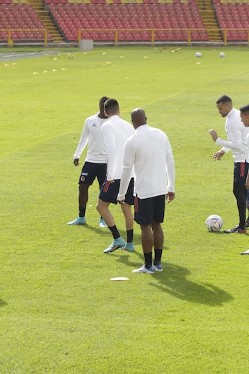 El equipo de Héctor Cárdenas tuvo su última práctica en El Campín de Bogotá antes de viajar a España para el amistoso ante Arabia Saudita.