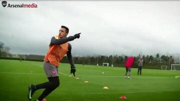 Alexis Sánchez entrena en Arsenal pensando en West Brom.