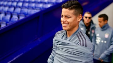James Rodríguez, jugador del Bayern Múnich