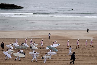 La llama olímpica llega al País Vasco francés