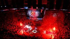 TORONTO, ON - MAY 27: A general view prior to game six of the Eastern Conference Finals between the Cleveland Cavaliers and the Toronto Raptors during the 2016 NBA Playoffs at Air Canada Centre on May 27, 2016 in Toronto, Canada. NOTE TO USER: User expressly acknowledges and agrees that, by downloading and or using this photograph, User is consenting to the terms and conditions of the Getty Images License Agreement.   Mark Blinch/Getty Images/AFP
 == FOR NEWSPAPERS, INTERNET, TELCOS &amp; TELEVISION USE ONLY ==