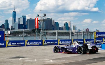 Robin Frijns durante el ePrix de Nueva York de 2019.