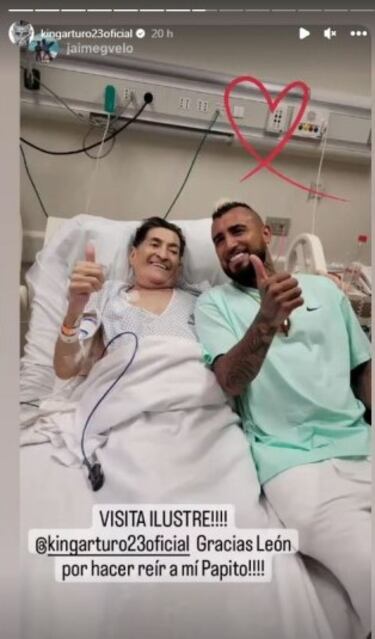 La emocionante visita de Arturo Vidal y Marité Matus a Gissella Gallardo