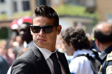 Real Madrid's James is linked with a move to the Premier League