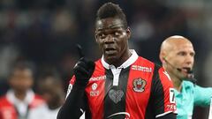 El delantero italiano del Niza, Mario Balotelli, durante un partido de la Ligue 1.