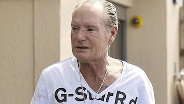 Paul Gascoigne, protagonista de una aparatosa caída en un lago