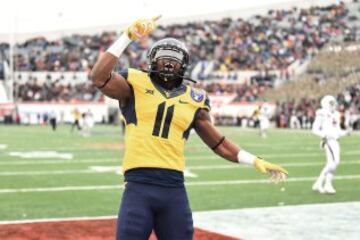 White es un receptor alto, de 1,91 de altura, al que los expertos sitúan como un probable top 10 junto con el otro receptor estrella de este draft, Amari Cooper. En la foto le vemos celebrando un touchdown en la Liberty Bowl frente a Texas A&M.