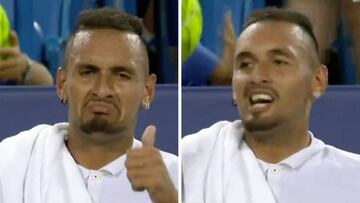 Kyrgios en su bronca épica con el árbitro manda recado a Nadal