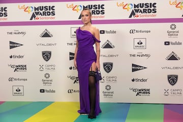 Lidia Rauet a su llegada a la alfombra roja.