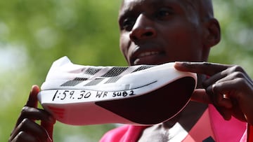 Sabastian Sawe, con sus Adizero Adios Pro Evo 3.