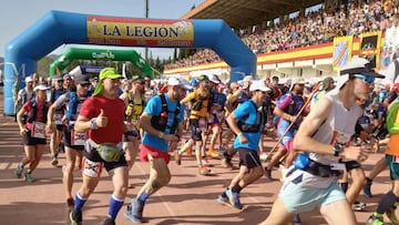 Los marchadores, tomando la salida de la carrera.