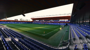 BARCELONA, SPAIN - OCTOBER 05: A general view of the Johan Cruyff Stadium the home of FA Barcelona Women before the UEFA Women's Champions League group C match between FC Barcelona and Arsenal WFC at Estadi Johan Cruyff on October 05, 2021 in Barcelona, Spain. (Photo by David Price/Arsenal FC via Getty Images)