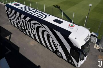 Nuevo autobús de la Juventus para la temporada 2018-2019.
