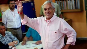 Piñera celebra su nuevo triunfo.
