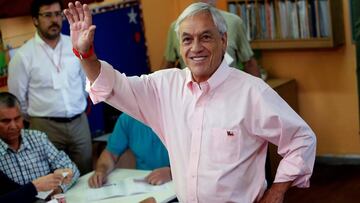 Pi&ntilde;era celebra su nuevo triunfo.