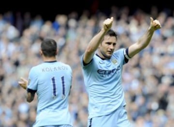 Lampard disputó su último partido como jugador del Manchester City. 