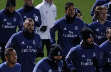 James Rodríguez entrena al lado de sus compañeros del Real Madrid en Yokohama, Japón, pensando en el Mundial de Clubes y el América de México, su primer rival.