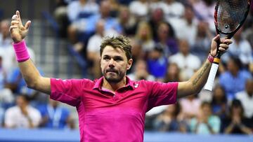 Wawrinka, tras adjudicarse el &uacute;ltimo punto. 