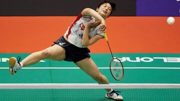 La japonesa Minatsu Mitani, durante la final que ha disputado contra la danesa Mia Blichfedlt.