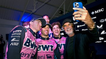Jack Doohan, Pierre Gasly, Franco Colapinto y Flavio Briatore (Alpine): F1 2025.