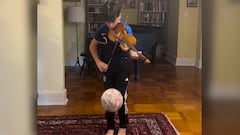 ¡Messi y Paganini en una misma persona! Niño se hace rival por su habilidad con el violín y el balón