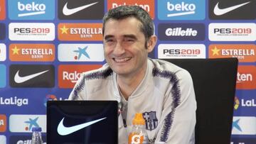 Un periodista se complica con su pregunta y Valverde se le ríe