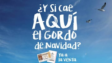 Cartel que anuncia la Loter&iacute;a de Navidad