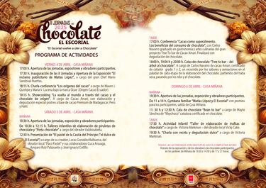 El Escorial ser¨¢ la capital del chocolate