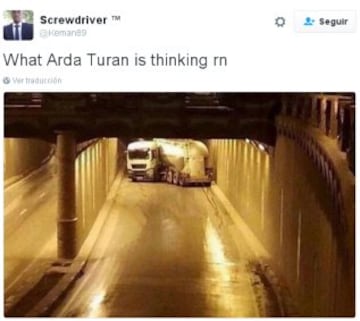 Los mejores memes sobre Arda Turan