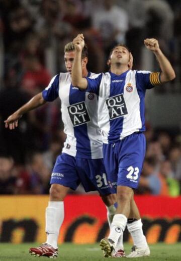 Partido del 9 de junio de 2007 entre el Barcelona y el Espanyol. Tamudo marcó en el minuto 90 el empate a dos. 