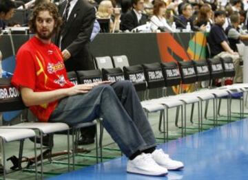 Pau Gasol no pudo jugar el partido de la final por una fractura parcial del quinto metatarsiano del pie izquierdo.