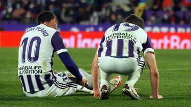 VALLADOLID, 12/02/2022. PHOTOGENIC. PARTIDO DE LIGA SMARTBANK ENTRE EL REAL VALLADOLID Y EL GIRONA. OSCAR PLANO Y TONI