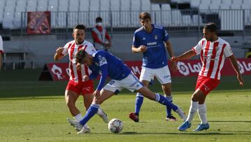 Almería 2 - Oviedo 2: resumen, goles y resultado del partido